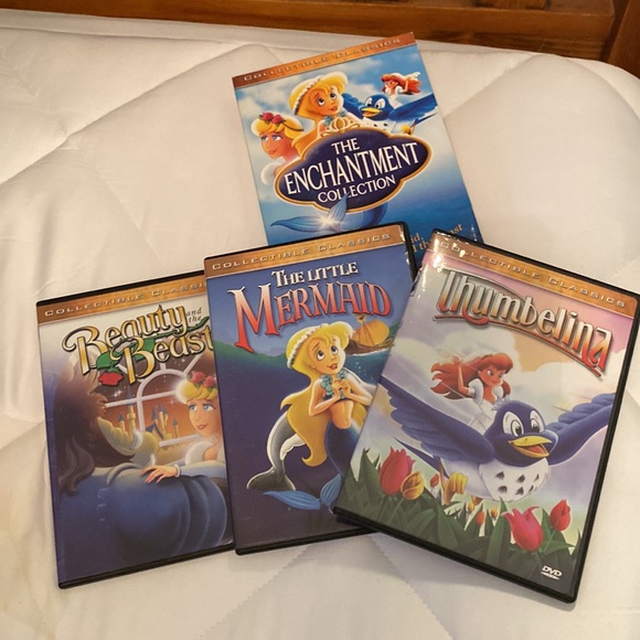 Set includes Thumbelina, The Little Mermaid, and The Beauty & the Beast. - Picture 3 of 4